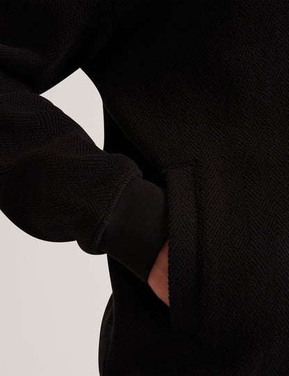 Ted Baker Branis Herringbone Texture Zipup Bomber Jacket