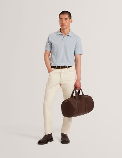 Ted Baker Dalimi Diamond Jacquard Short Sleeve Polo
