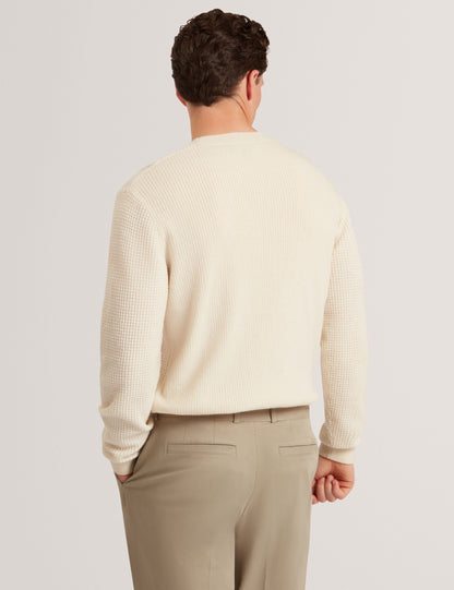 Ted Baker Clacx Waffle Knit Crew Neck Jumper