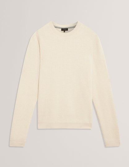 Ted Baker Clacx Waffle Knit Crew Neck Jumper