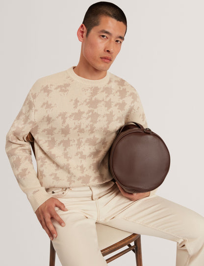 Ted Baker Zendayd Houndstooth Print Chunky Knit Jumper