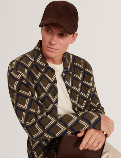 Ted Baker Dicapri Diamond Print Knitted Cardigan Jacket