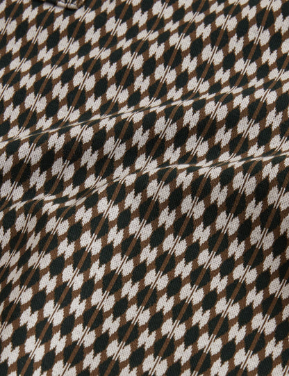 Ted Baker Ernist Mini Argyle Jacquard Knit Polo Shirt