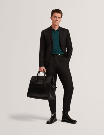 Ted Baker Havel Argyle Knit Long Sleeve Polo Shirt