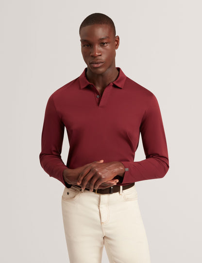 Ted Baker Ignac Soft Touch Jersey Long Sleeve Polo