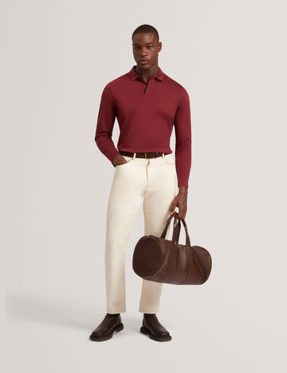 Ted Baker Ignac Soft Touch Jersey Long Sleeve Polo
