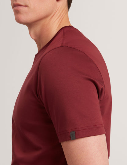 Ted Baker Konrrad Soft Touch Crew Neck Tshirt In Maroon