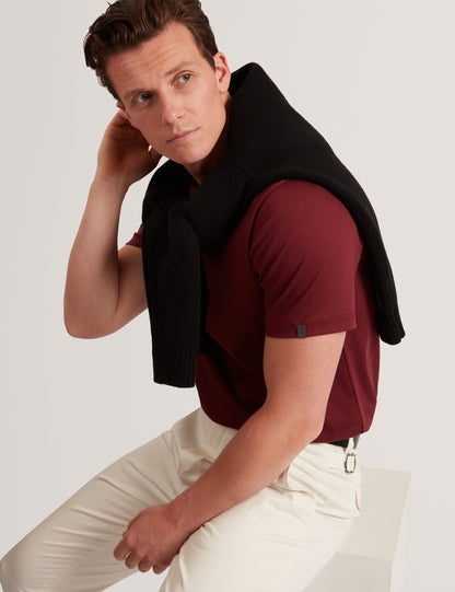 Ted Baker Konrrad Soft Touch Crew Neck Tshirt In Maroon
