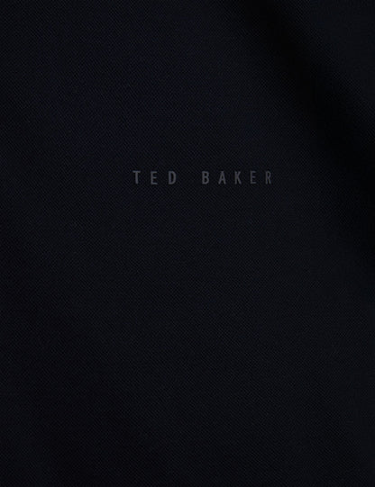 Ted Baker Woan Honeycomb Trim Pique Long Sleeve Polo