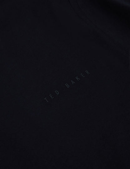 Ted Baker Lierts Textured Neckline Branded Tshirt
