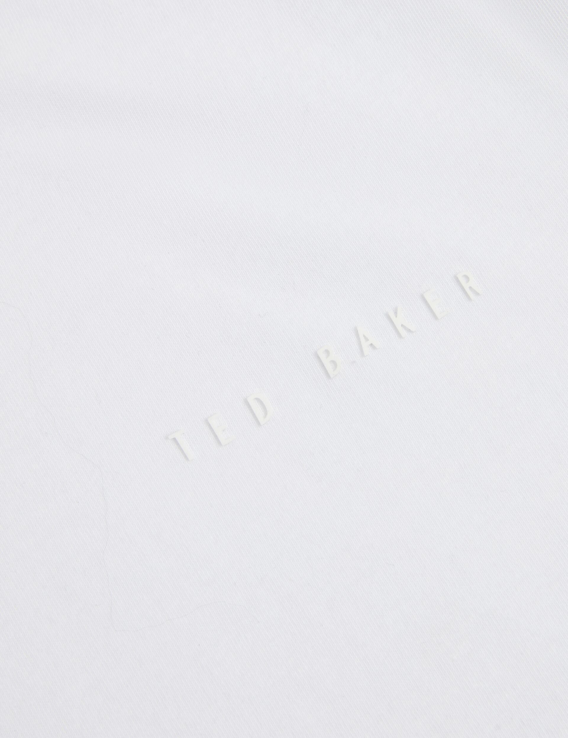 Ted Baker Lierts Textured Neckline Branded Tshirt