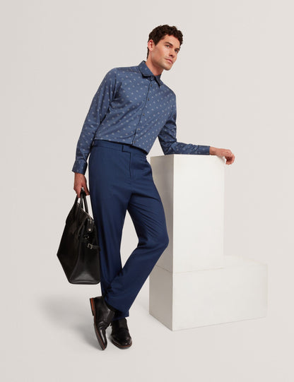 Ted Baker Sunant Silk Wool Blend Tailored Trousers