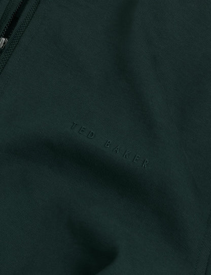 Ted Baker Crabtre Stretch Cotton Zip Neck Sweatshirt