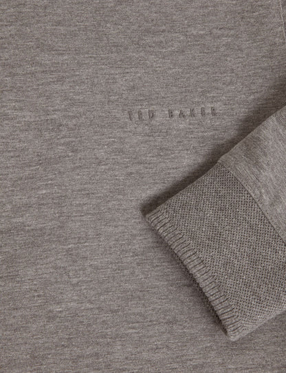 Ted Baker Boids Honeycomb Trim Stretch Cotton Hoodie