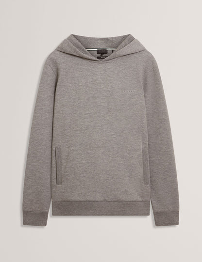 Ted Baker Boids Honeycomb Trim Stretch Cotton Hoodie