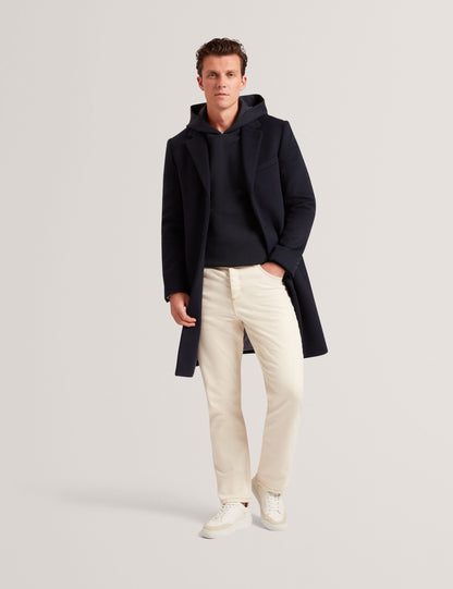 Ted Baker Boids Honeycomb Trim Stretch Cotton Hoodie