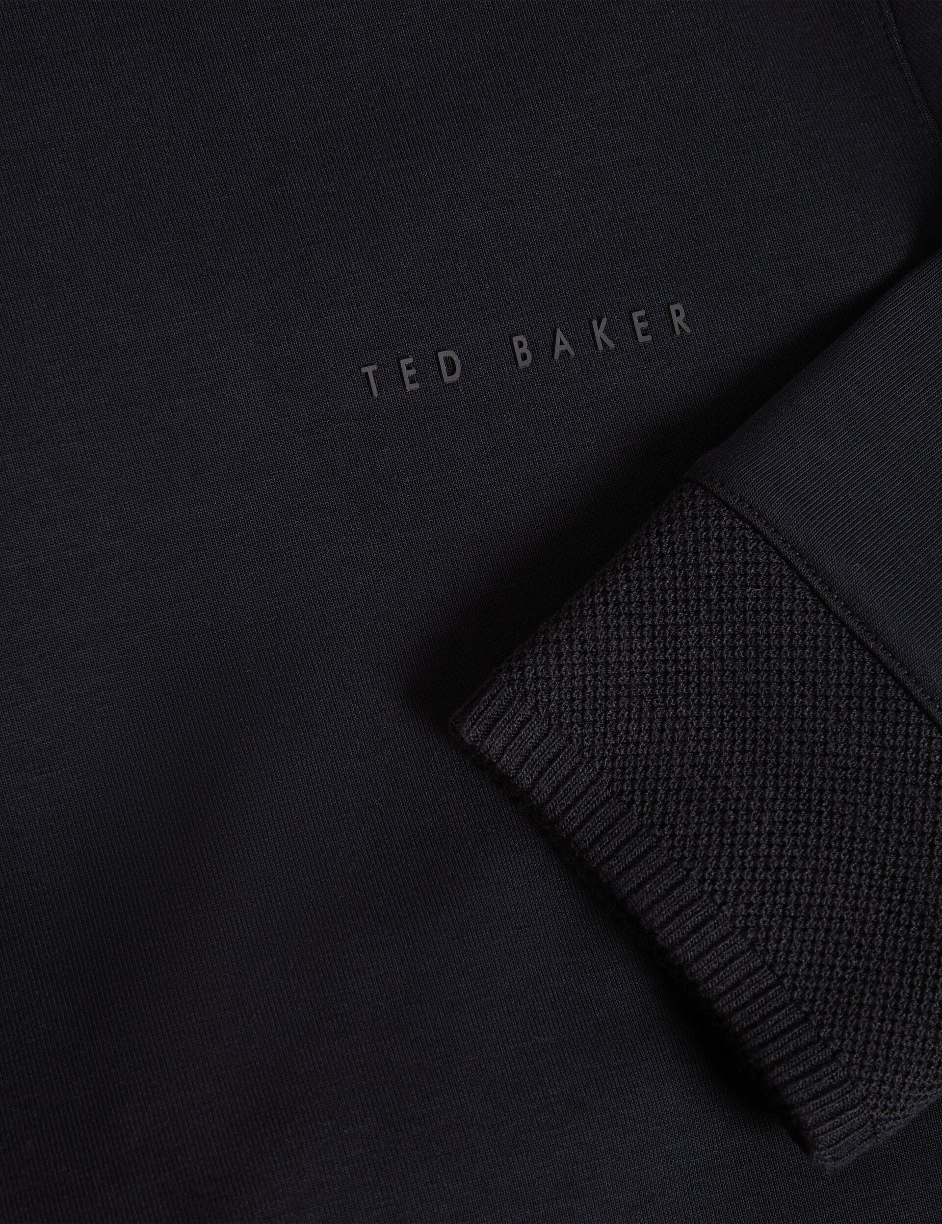 Ted Baker Boids Honeycomb Trim Stretch Cotton Hoodie
