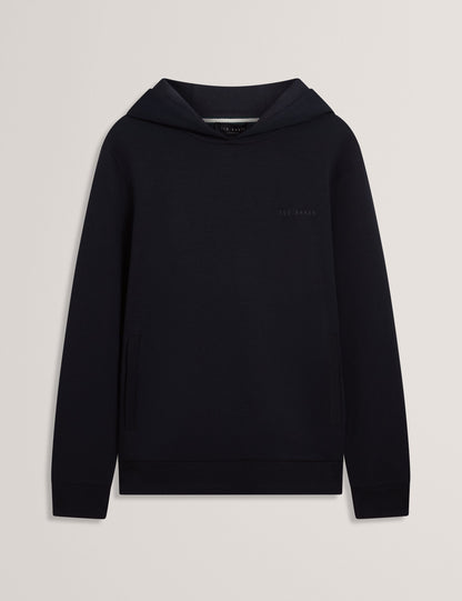 Ted Baker Boids Honeycomb Trim Stretch Cotton Hoodie