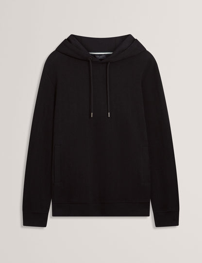 Ted Baker Seatle Herringbone Texture Cotton Hoodie