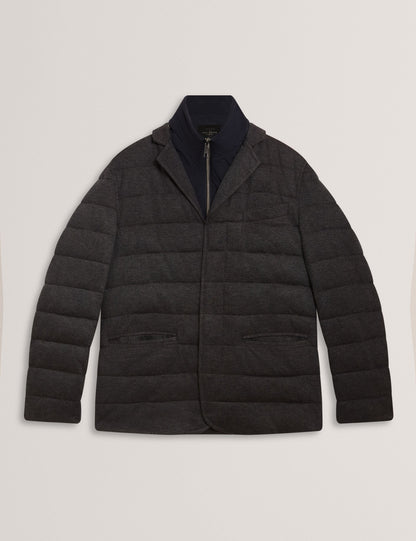 Ted Baker Gerome Quilted Blazer With High Neck Liner