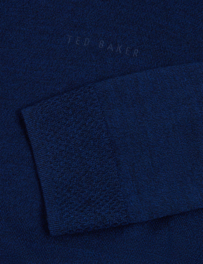 Ted Baker Tarence Merino Wool Knit Zipup Hoodie