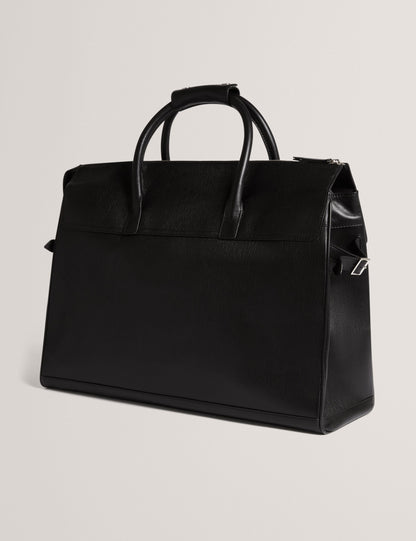 Ted Baker Bakers Bark Grained Leather Weekend Travel Bag