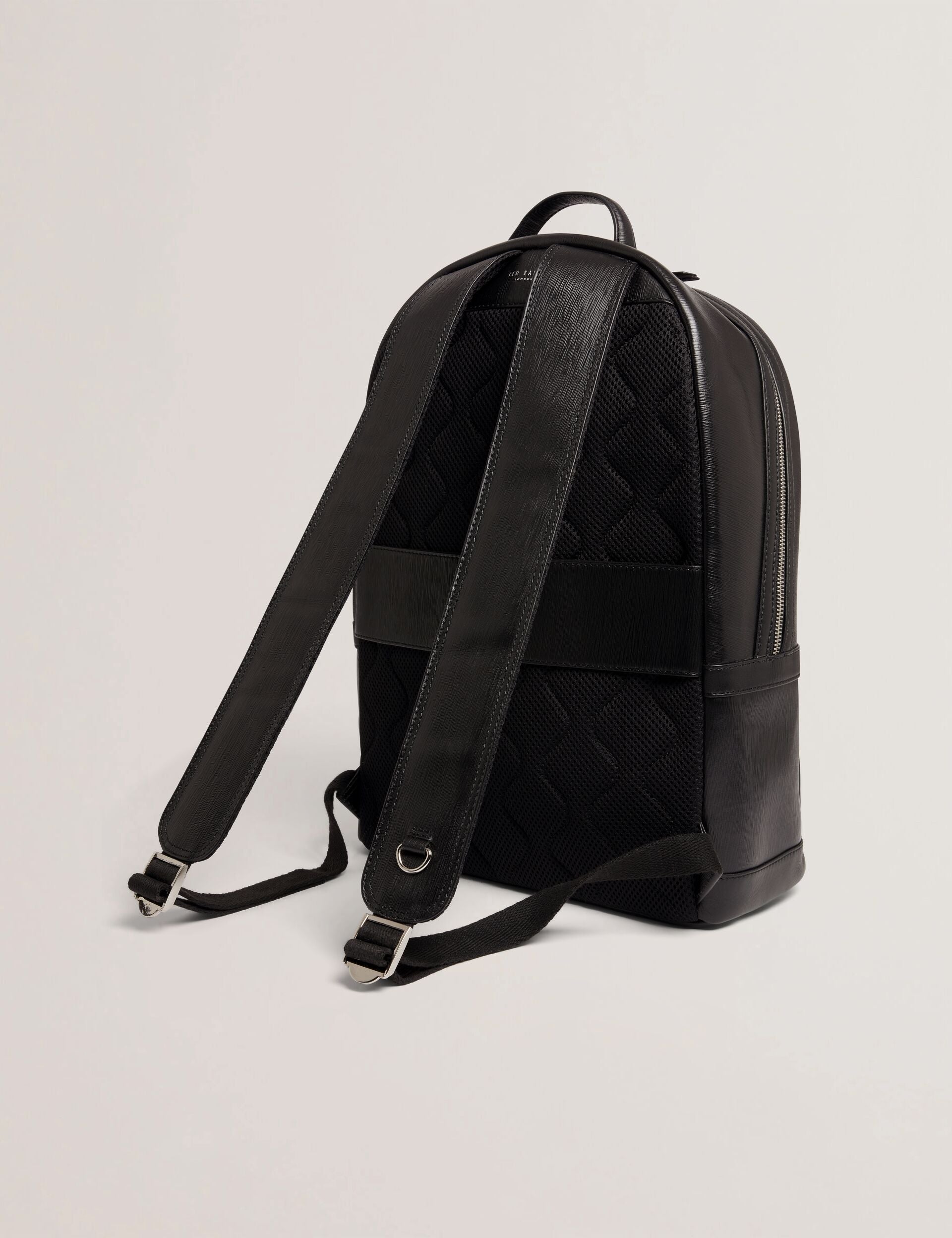 Ted Baker Bailor Bark Grained Leather Large Backpack