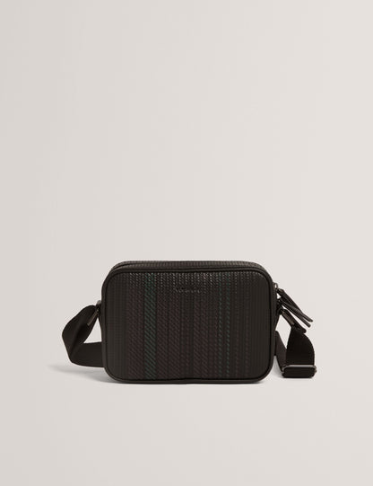 Ted Baker Walt Striped Woven Pu Crossbody Bag