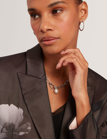 Ted Baker Nubiaa Floral Graphic Organza Overlay Blazer Women's