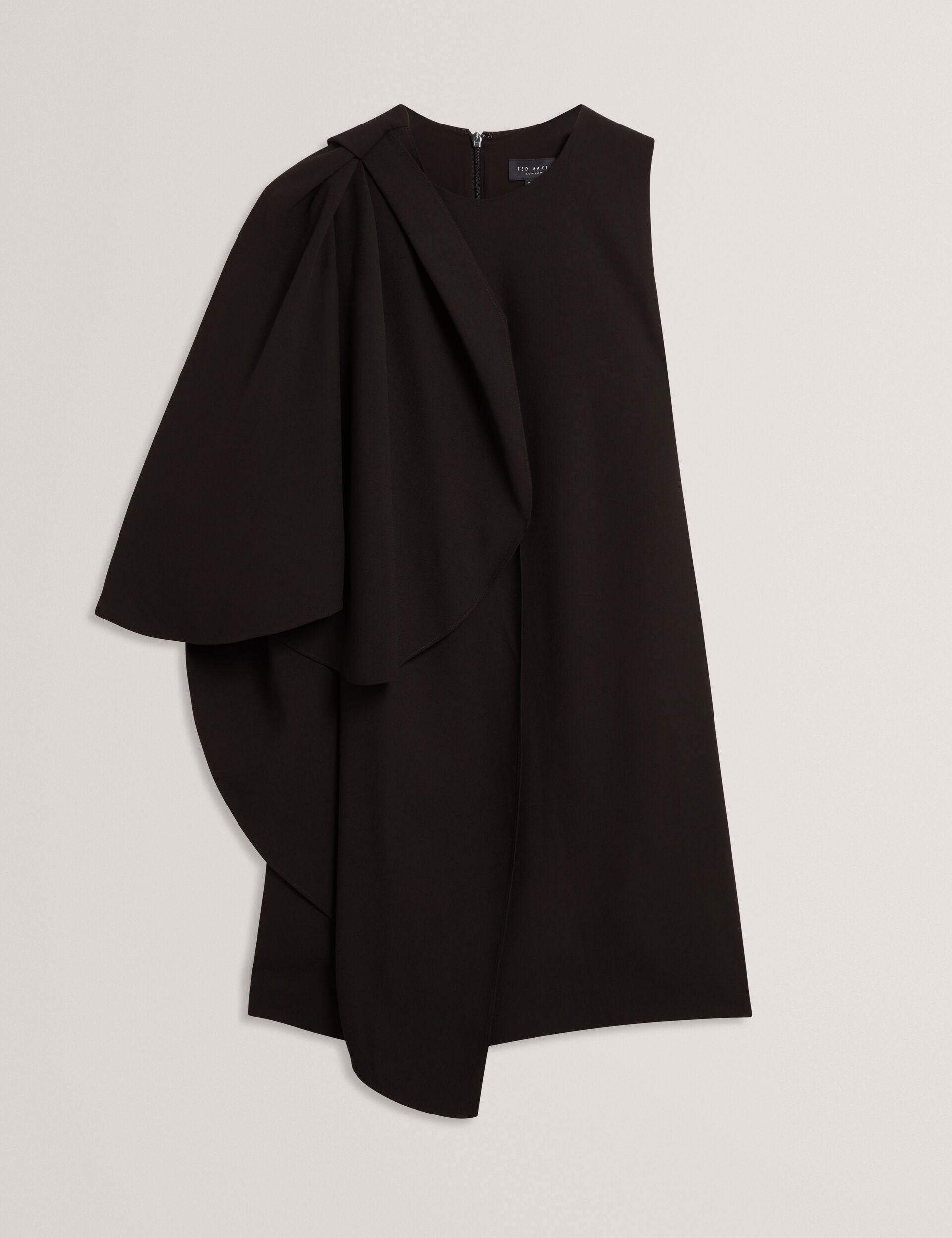 Ted Baker Black Waterfall Drape Sleeve Mini Dress Women's Kicks Machine Ted Baker Black Waterfall Drape Sleeve Mini Dress Women's Kicks Machine