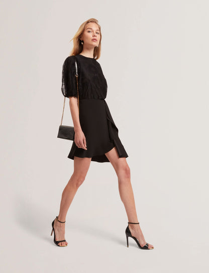 Ted Baker Marja Draped Tulip Asymmetric Mini Skirt Women's