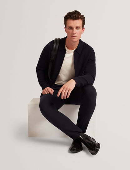 Ted Baker Fenrys Waffle Knit Zipthrough Jumper