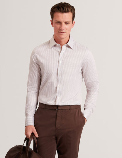 Ted Baker Sohoe Striped Cotton Long Sleeve Shirt