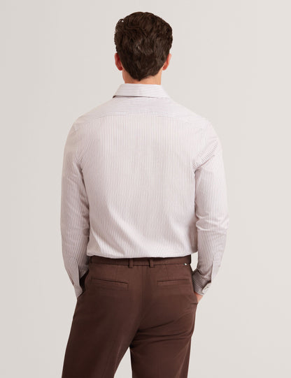 Ted Baker Sohoe Striped Cotton Long Sleeve Shirt