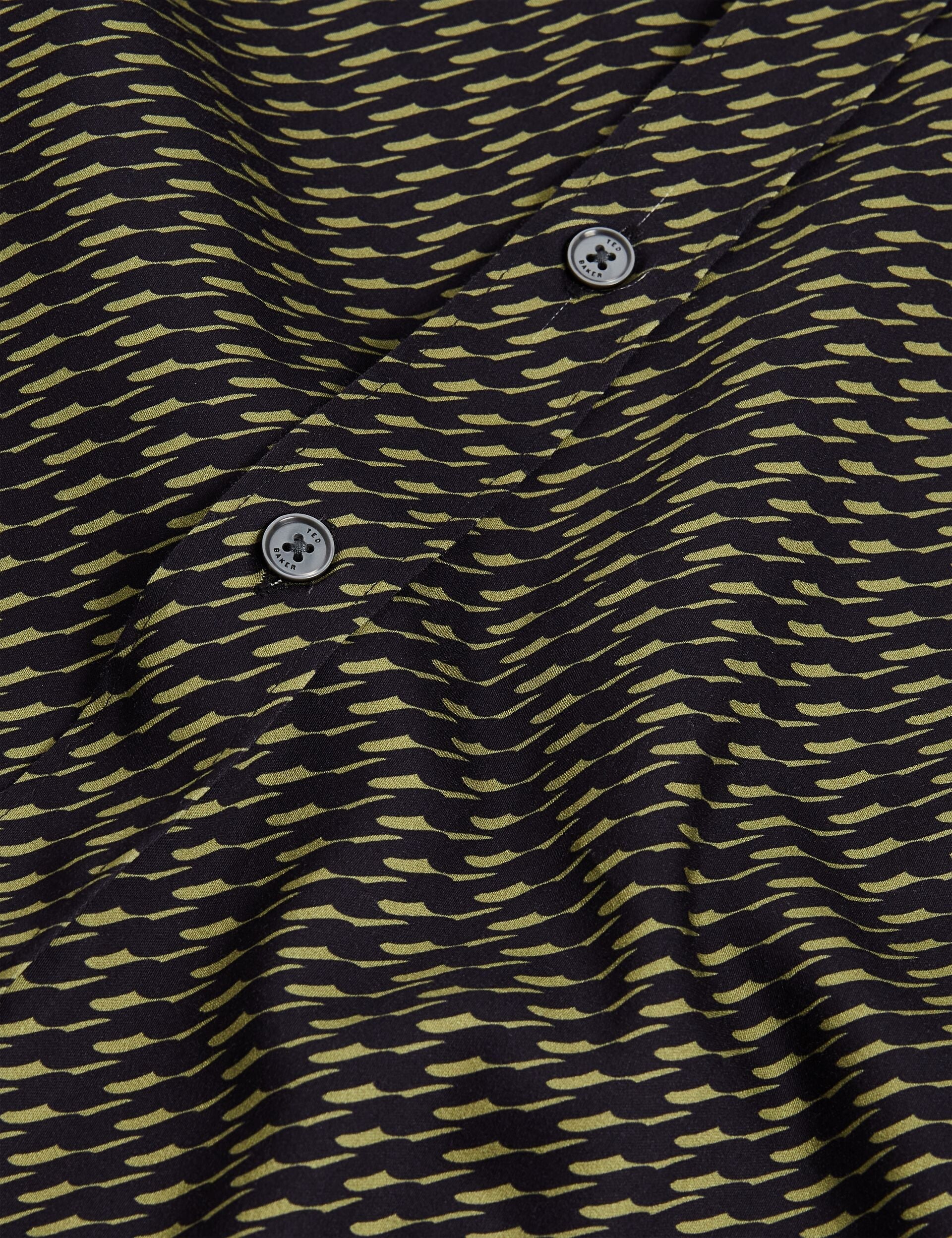 Ted Baker Kristov Dash Print Cotton Long Sleeve Shirt