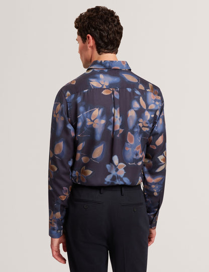Ted Baker Kalmill Photograhic Leaf Print Regular Fit Shirt