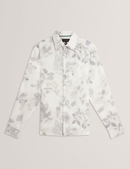 Ted Baker Kalmill Photograhic Leaf Print Regular Fit Shirt