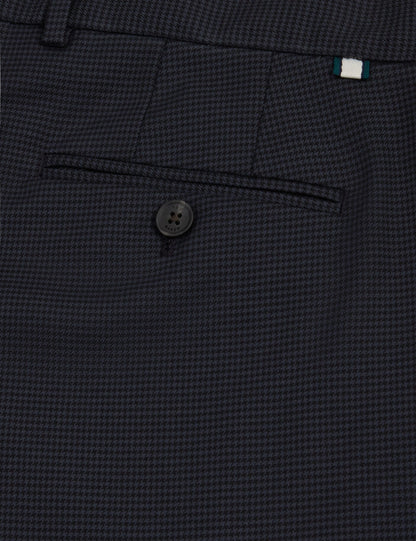 Ted Baker Brunit Slim Fit Puppytooth Check Trousers