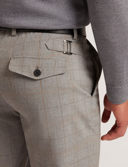 Ted Baker Nathain Glen Check Pleat Front Trousers