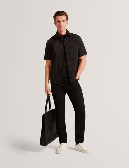 Ted Baker Bandile Relaxed Fit Textured Stripe Shirt