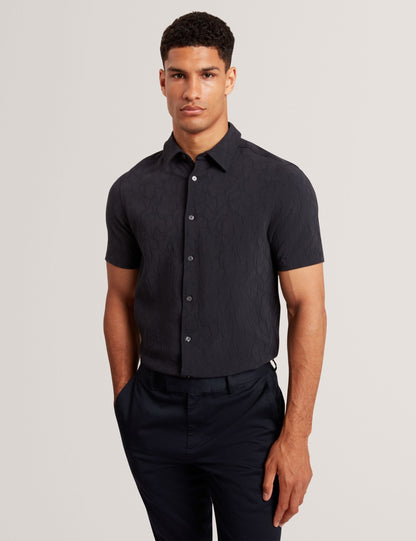 Ted Baker Chipi Relaxed Fit Jacquard Texture Shirt