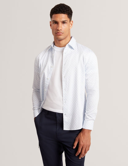 Ted Baker Sef Slim Fit Geometric Circle Print Shirt