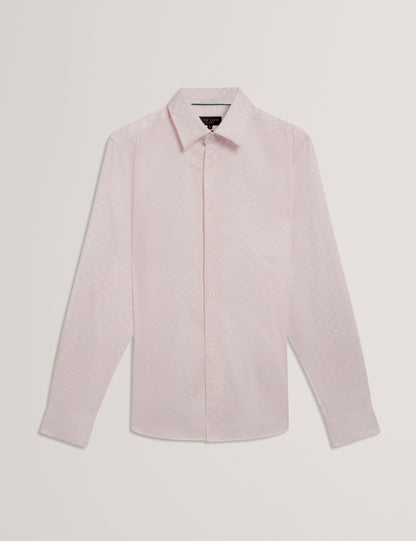 Ted Baker Sef Slim Fit Geometric Circle Print Shirt