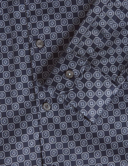Ted Baker Sef Slim Fit Geometric Circle Print Shirt