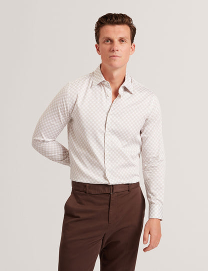 Ted Baker Sef Slim Fit Geometric Circle Print Shirt
