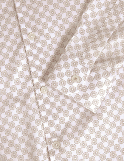 Ted Baker Sef Slim Fit Geometric Circle Print Shirt