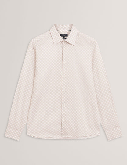 Ted Baker Sef Slim Fit Geometric Circle Print Shirt