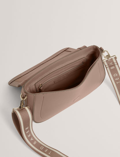 Ted Baker Louiize Webbing Leather Baguette Crossbody Bag Women's