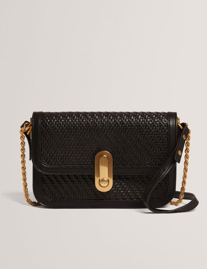 Ted Baker Walkerr Woven Twist Lock Small Crossbody Bag Women's