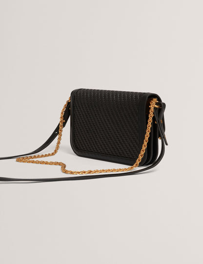 Ted Baker Walkerr Woven Twist Lock Small Crossbody Bag Women's